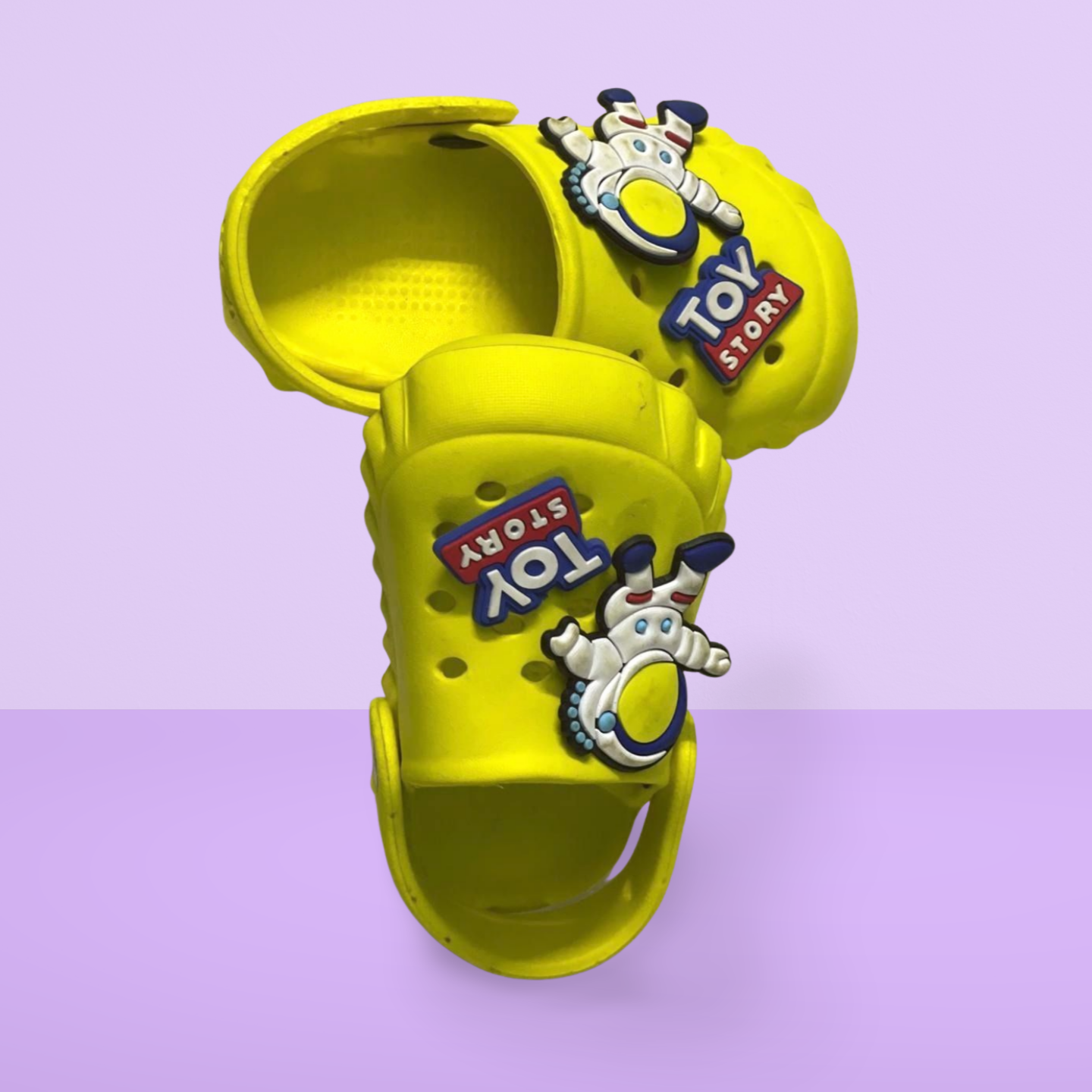 Yellow Toy Story Theme Clogs