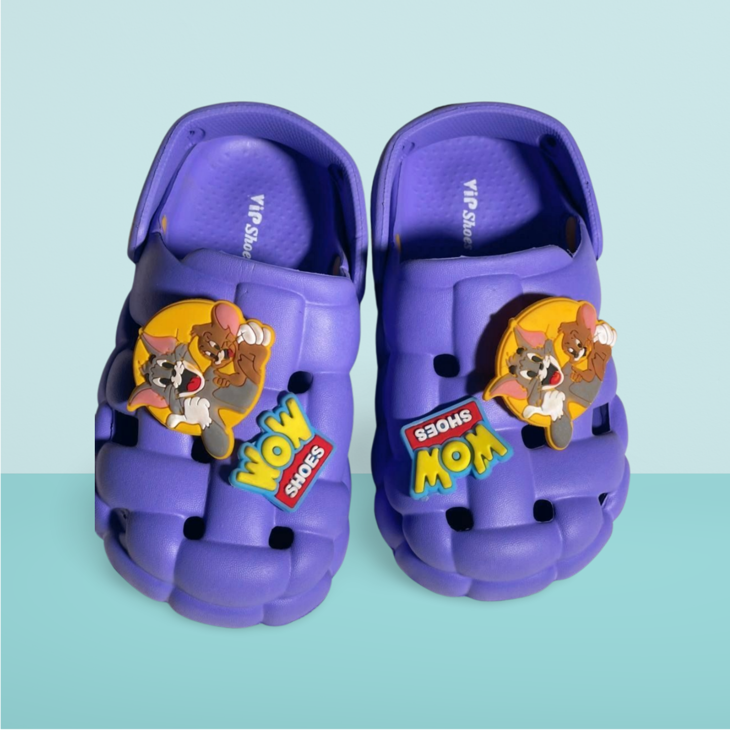 Purple Tom and Jerry Theme Clogs