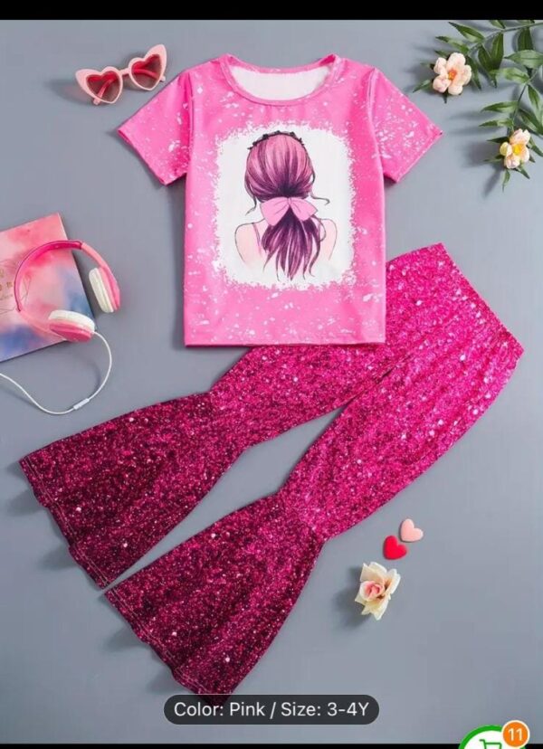 Youngster's 2-piece Mermaid Suit For Girls