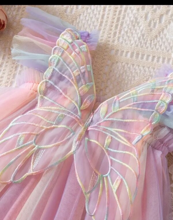 Light Multicolor butterfly frock