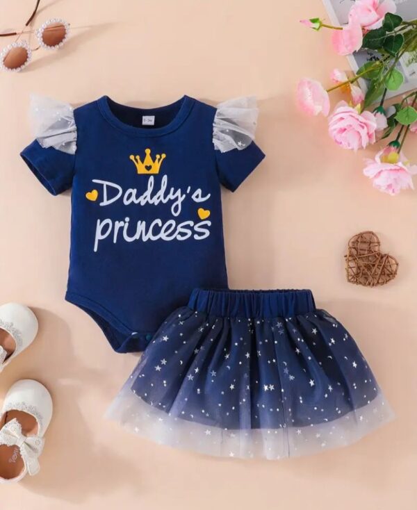 Daddy Princess Romper with Skirt